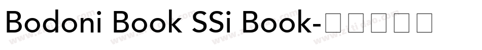 Bodoni Book SSi Book字体转换